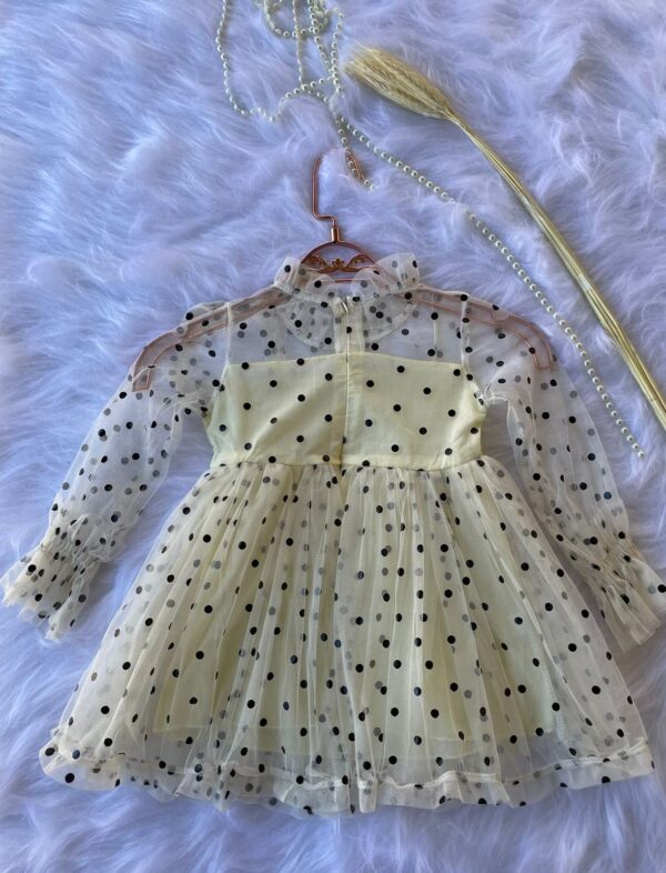 Vestido Tule Bolinha Amarelo - Image 2